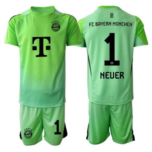 Bayern Munich Manuel Neuer #1 Målvakt Hemmaställ Barn 2025-26 Kortärmad (+ Korta byxor) Bayern Munich Manuel Neuer #1 Målvakt Hemmaställ Barn 2025-26 Kortärmad (+ Korta byxor)